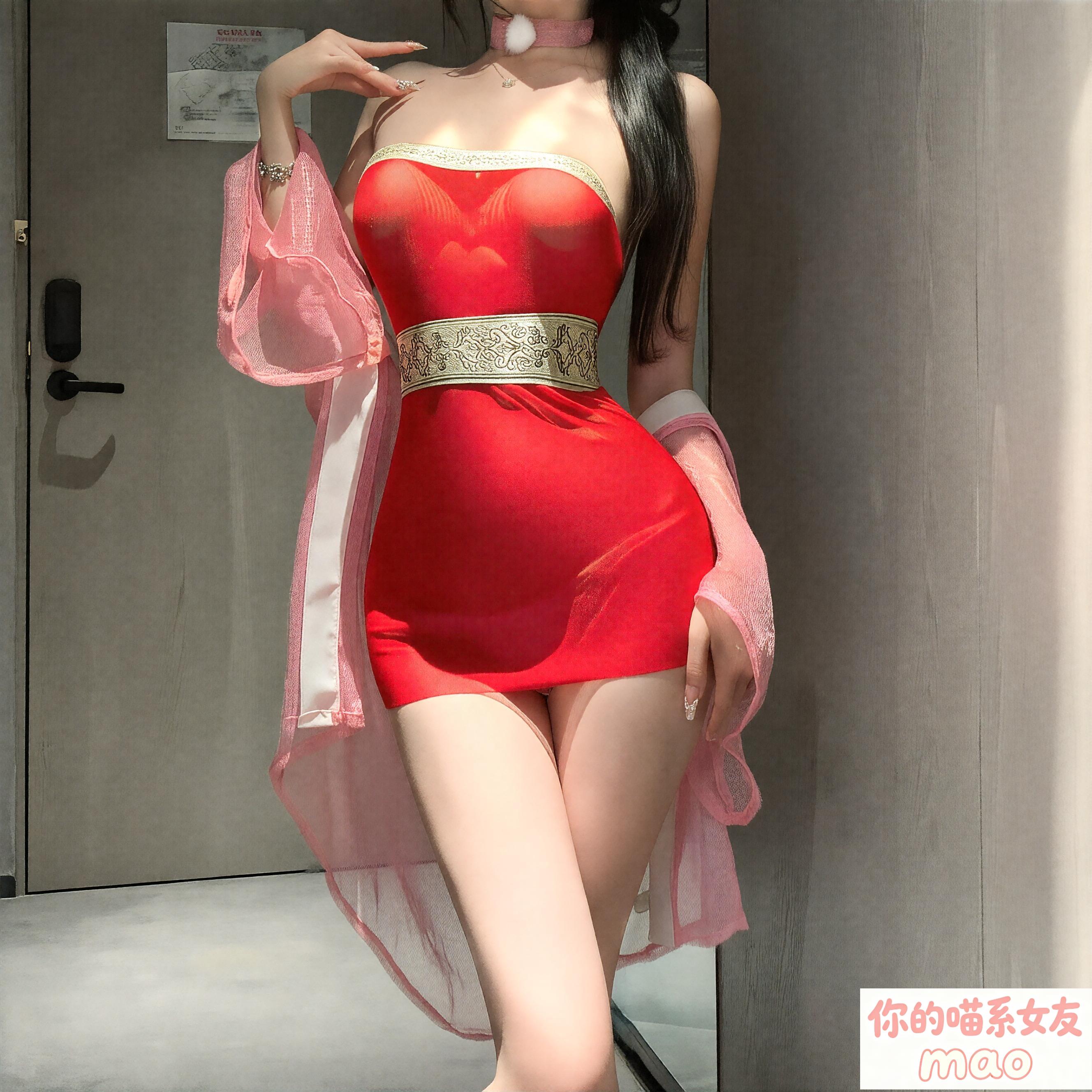 猫!冰丝密语*寝服款女趣味汉服古风性感睡裙狐妖贵妃古装睡衣宫