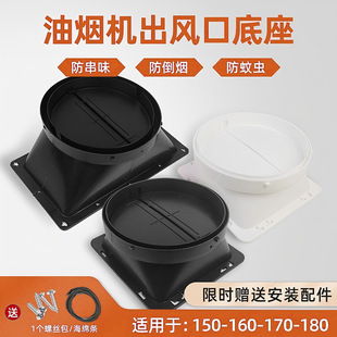 适配海信华凌志高抽油烟机出风口底座排烟管止回阀双电机堵盖