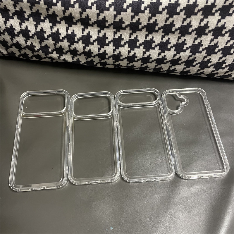 适用苹果17透明硅胶手机边框iPhone17promax简约光面超薄防摔散热框 17air镂空镜头保护圈无透明后盖保护软壳