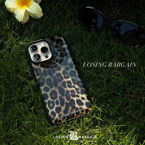 【Losing Bargain】原创氛围感豹纹手机壳适用苹果17promax手机壳