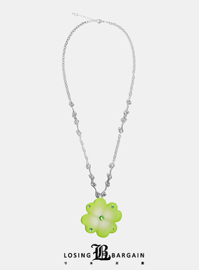 【Losing Bargain】宣传四叶草好运长项链毛衣链简约百搭古早男女