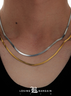 【Losing Bargain】 2020SS 小众简约设计师款百搭蛇骨项链