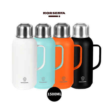 NORSENFA高端磁吸双盖316内胆保温壶焖茶壶开水壶茶水分离户外
