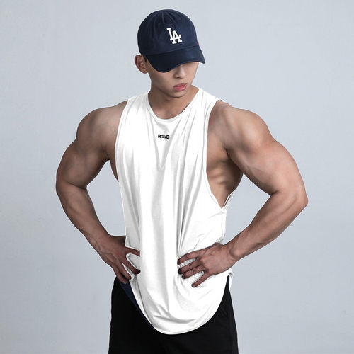 运动无袖背心男坎肩宽松美式潮牌篮球健身衣训练透气吸湿排汗弹力