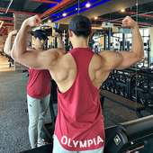 运动背心男健身无袖 狗撸铁训练 工字型吊带宽松透气跑步肌肉型美式