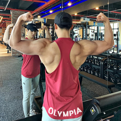 透气跑步肌肉型美式运动背心