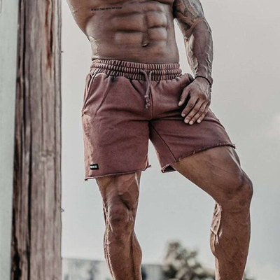 运动裤男短裤五分裤肌肉型欧美风