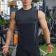 运动健身衣男背心坎肩无袖 潮牌 训练弹力速干跑步肌肉撸铁狗美式