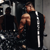 运动背心男坎肩无袖 速干透气网眼面料健身肌肉训练篮球撸铁狗潮牌