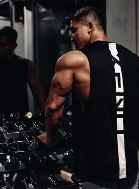 运动背心男坎肩无袖速干透气网眼面料健身肌肉训练篮球撸铁狗潮牌