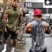 大码 新款 运动背心男健身坎肩肌肉型撸铁潮牌跑步透气T恤弹力无袖