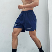 速干弹力跑步训练深蹲健身肌肉撸铁狗兄弟潮牌裤 运动短裤 男4分裤