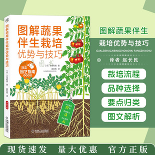 图解蔬果伴生栽培优势与技巧 园艺设计全书日本愿意指南水果蔬菜种植技术大全书蔬菜伴生栽培模式蔬果栽培搭配蔬果种植参考书