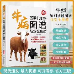 牛病诊断牛病治疗全书兽医书籍大全肉牛养殖技术兽医手册牛病类症鉴别与诊治彩色图谱 牛病鉴别诊断图谱与安全用药