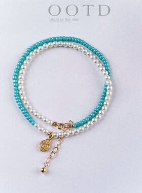 轻奢小众 精致高级感锁骨链女款 珍珠项链送女友闺蜜生日礼物