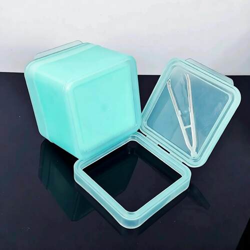适用美迪惠尔棉片盒子300ml方形湿敷棉片盒化妆棉盒pp卸妆棉片盒