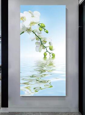现代玄关背景自粘墙贴画3d立体山水装饰画墙纸2023新款风景粘贴画