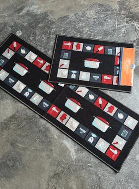 外贸孤品瑕疵地垫高级感厨房地毯门厅入户地垫耐磨好打理除尘吸水