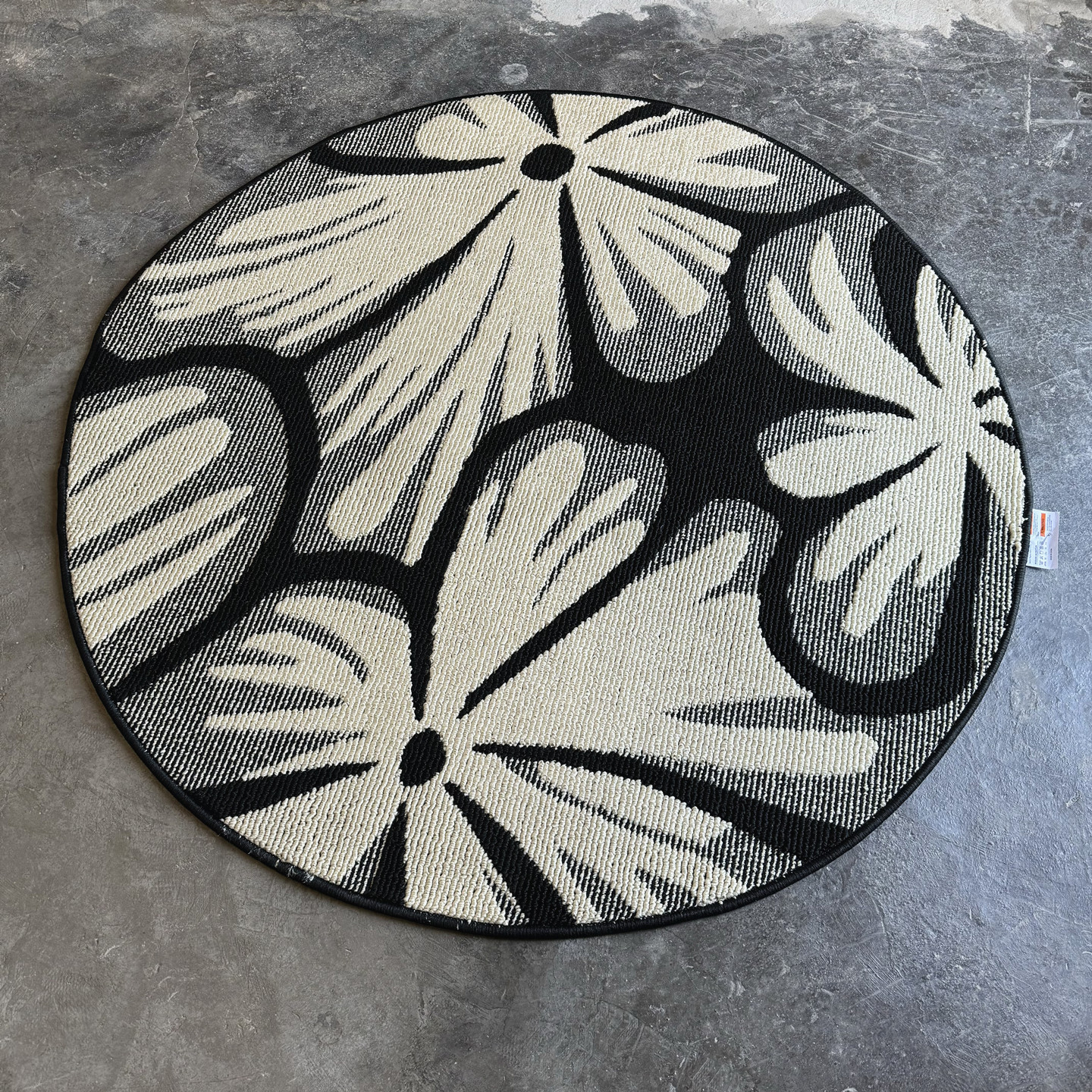 家用圆形黑白复古地毯法式高级感客厅茶几房间卧室转椅地垫电脑椅,居家布艺,地毯,淘宝优惠券,粉丝福利购,淘宝优惠卷