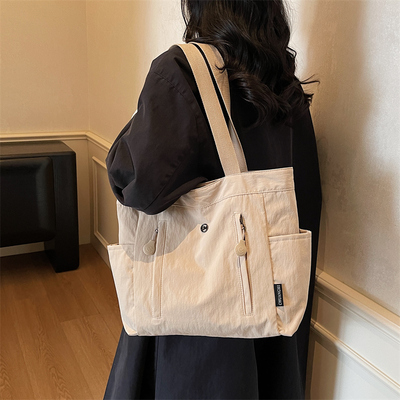 韩版休闲托特包大容量通勤单肩包