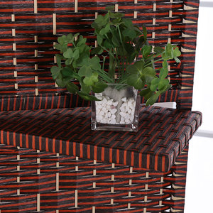 定制草编屏风隔断简易折叠客厅玄关置物移动折屏简约中式实木藤编