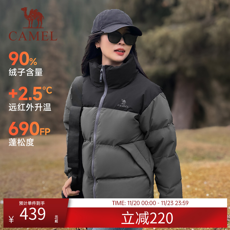 防风加厚保暖鸭绒面包服外套