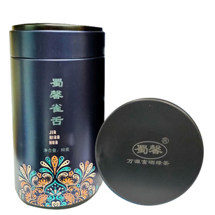 万源绿茶固军特产白羊高山蜀馨雀舌罐装80g