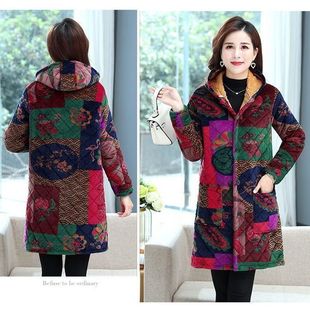 棉衣棉服棉袄外套 加绒加厚加大中长款 四川省服中老年罩衣女装 冬季