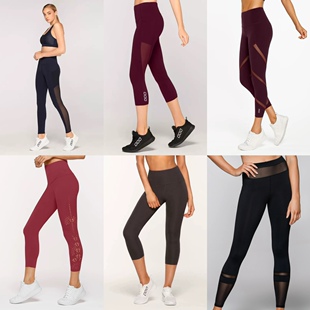 lorna jane清仓特价瑜伽长裤健身九分裤包裹舒适修身