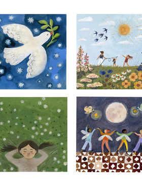 英国Gemma Koomen高清海报小清新儿童插画居家餐厅卧室装饰画画芯