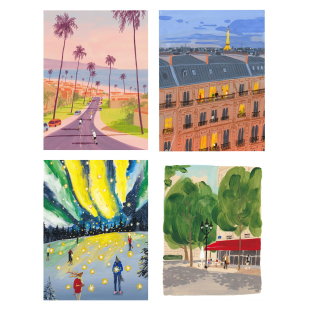 奶油风休闲夏日高清艺术微喷海报法式 浪漫客厅餐厅挂画可替换画芯