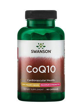 斯旺森辅酶q10美国原装进口200mg中老年护心coq10铺酶q10辅酶qlo