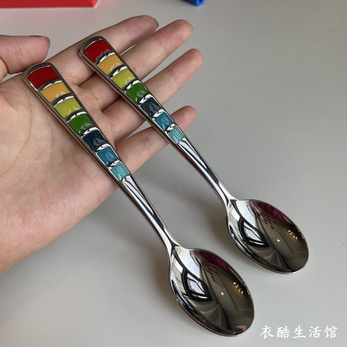 儿童勺子中更吃饭喝汤勺子