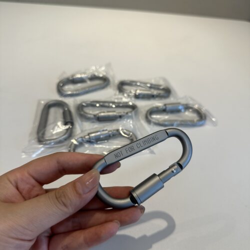 D型登山扣挂扣环锁扣户外安全露营装备卡扣勾钥匙天幕风绳快挂钩