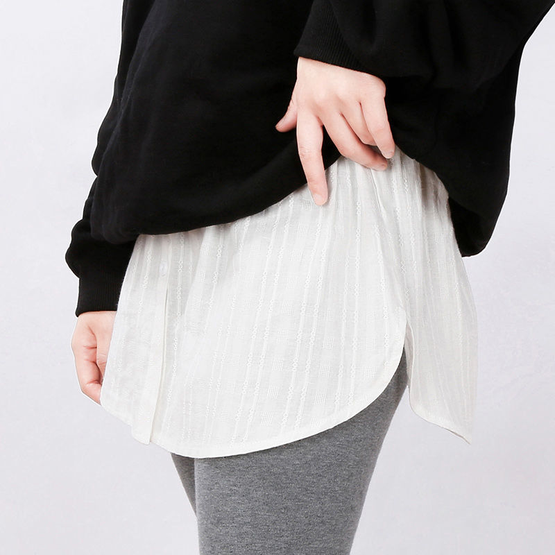 内搭假下摆纯棉裙摆内衬小叠穿