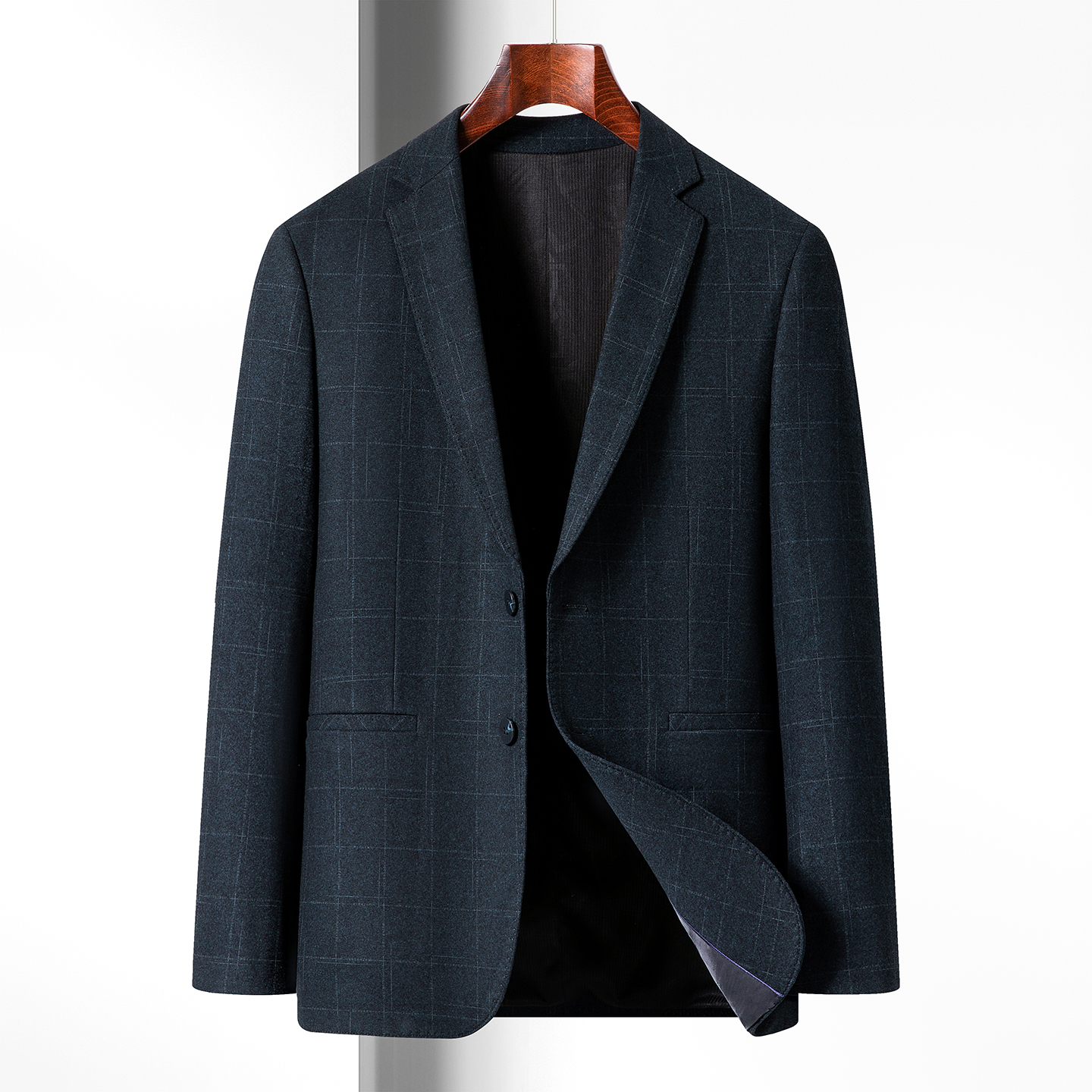 BOSS羊毛单西男士高级感秋冬新款中年爸爸装便服高档羊绒西服外套