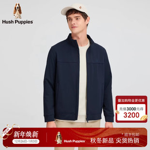 新款 2025秋季 暇步士男装 保暖绒感立领行政夹克外套 复合空气层