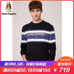 Hush Puppies暇步士男装2019新秋莫代尔长袖圆领T恤|PC-29506D