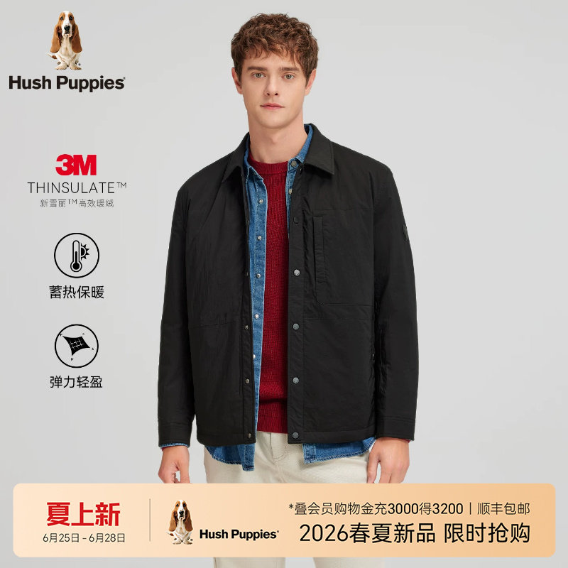 暇步士商务休闲棉服外套