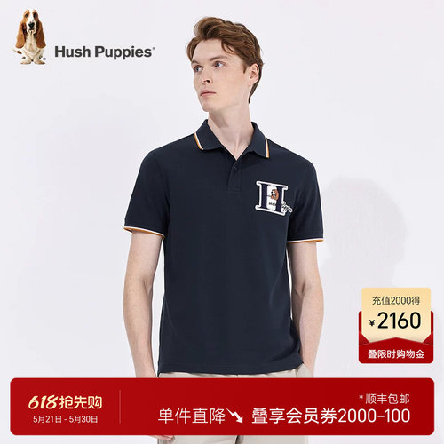 美式休闲纯棉短袖POLO衫暇步士
