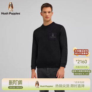 加绒毛衣冬季 暇步士厚款 男士 拼接针织衫 线衣潮 长袖 保暖一体绒