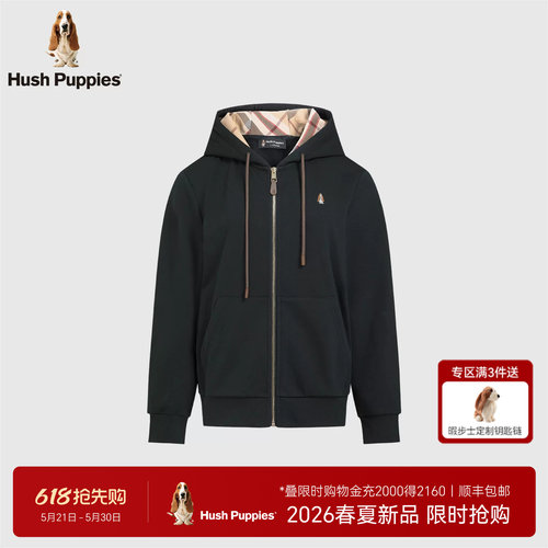 暇步士女装加绒连帽卫衣外套