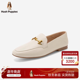 通勤单鞋 暇步士女鞋 真皮百搭轻便舒适一脚蹬休闲鞋 26春新款 乐福鞋