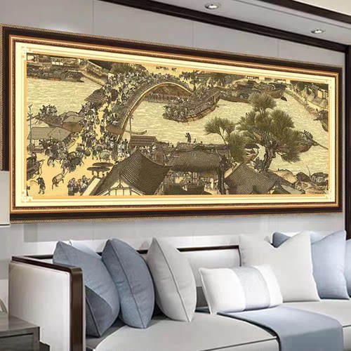 宋版清明上河图十字绣大幅满绣