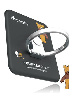 BUNKER RING手机指环扣 超薄赖人单手拿手机神器（韩国原装进口）