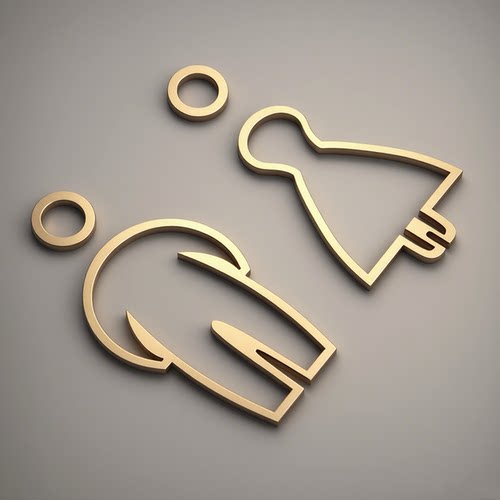 洗手间门牌卫生间指示牌