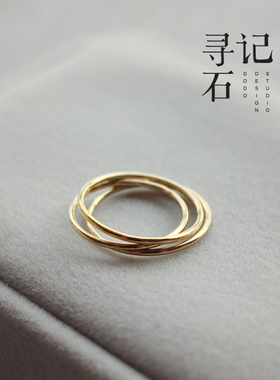 不褪色戒指极细关节尾戒时尚女