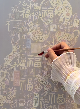 数字油画diy填色高级感现代简约风景花卉手绘丙烯涂色装饰40*50