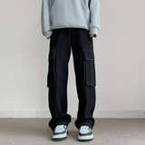 美式复古大口袋工装牛仔裤男男女高级感宽松水洗直筒裤G3707-P65，男装牛仔裤，星座814-1（原电商B253-1）