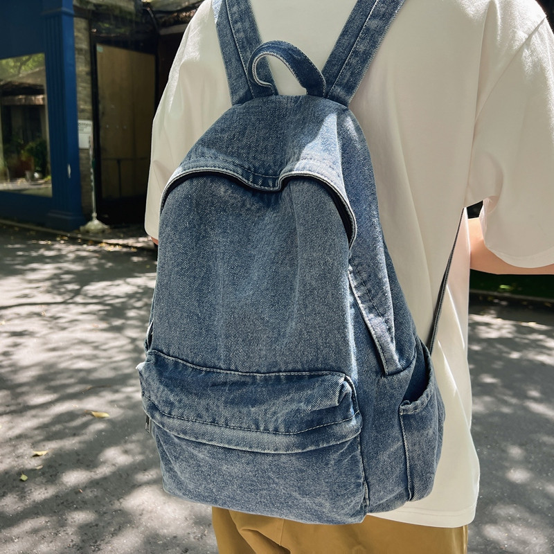 日系学院风男女复古牛仔帆布鞋大容量情侣双肩包A70-P60，男鞋帆布鞋，星座814-1（原电商B253-1）